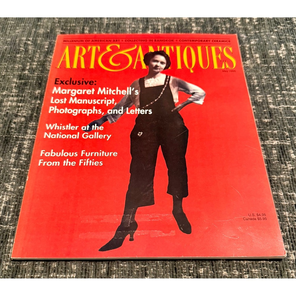 Art & Antiques Magazine May 1995 Margaret Mitchell Chanel Ad Excellent Vintage